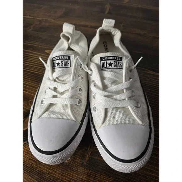 CONVERSE  All Star  Low Tops Women's Shoes Size 8 EU 39 White 547239C - Picture 6 of 11